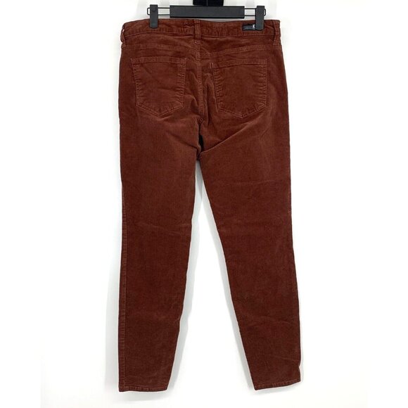 Kut from the Kloth Pants Diana Skinny Corduroy Brown Relaxed Fit - Picture 6 of 10